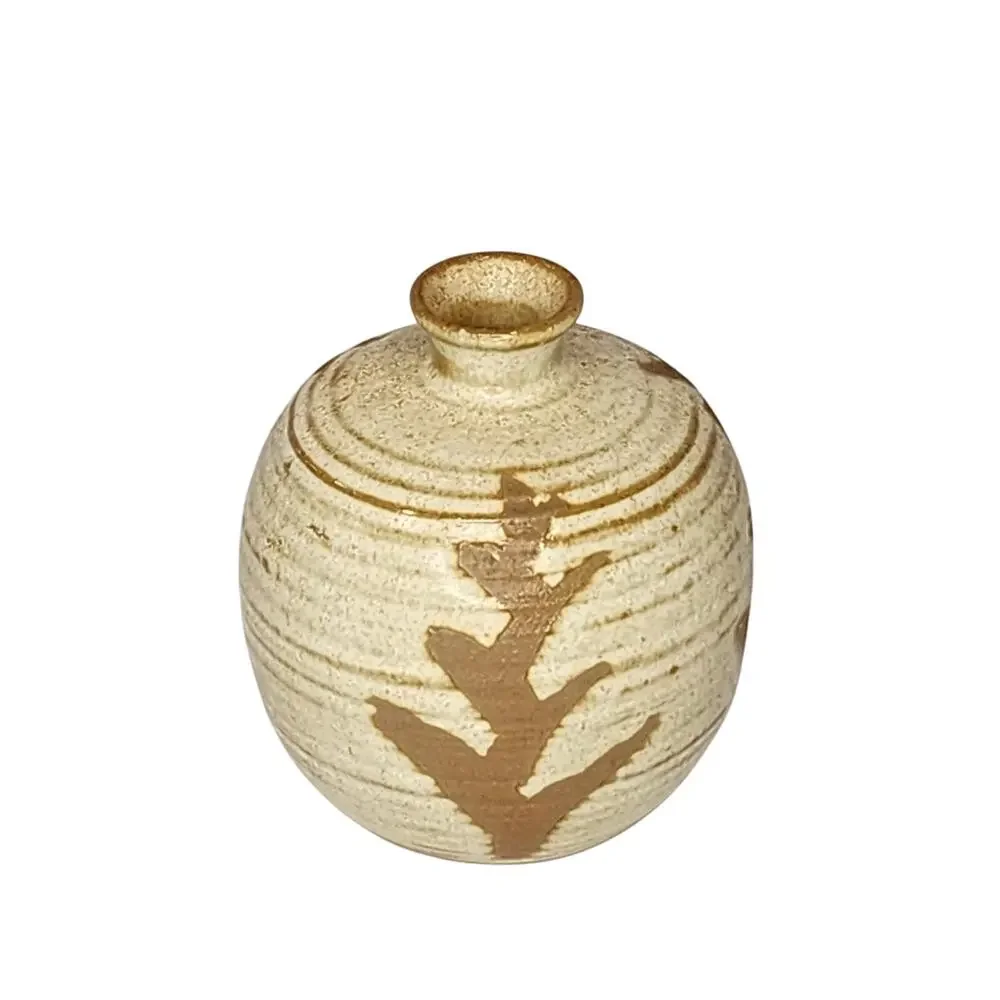 Vintage Japanese Wabi Sabi Bud Vase Minimalist Studio Pottery Decor